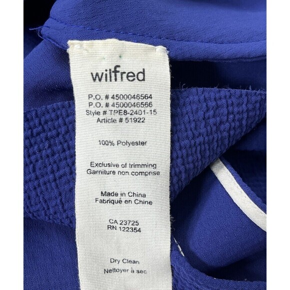 Le Fou Wilfred Top Womens X/S Blue Crop Top Minimalist Capsule Wardrobe - Picture 4 of 7